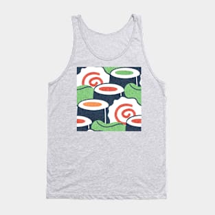 A colorful pattern of sushi Tank Top